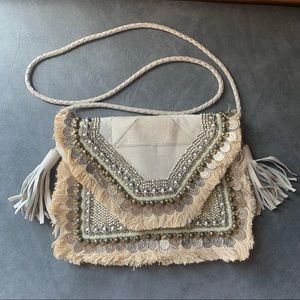 IbBan Boho Coin Embellished Purse Anthropologie